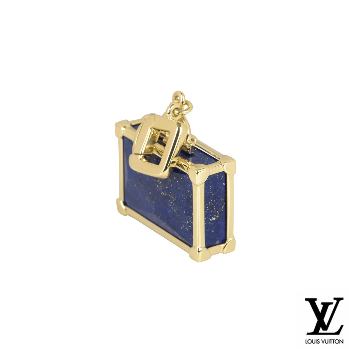 Louis Vuitton Steamer Bag Yellow Gold Onyx Charm Pendant – Opulent